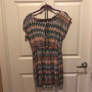 Funky print dress. Size L